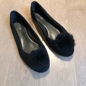 Michael Kors suede ballerinas